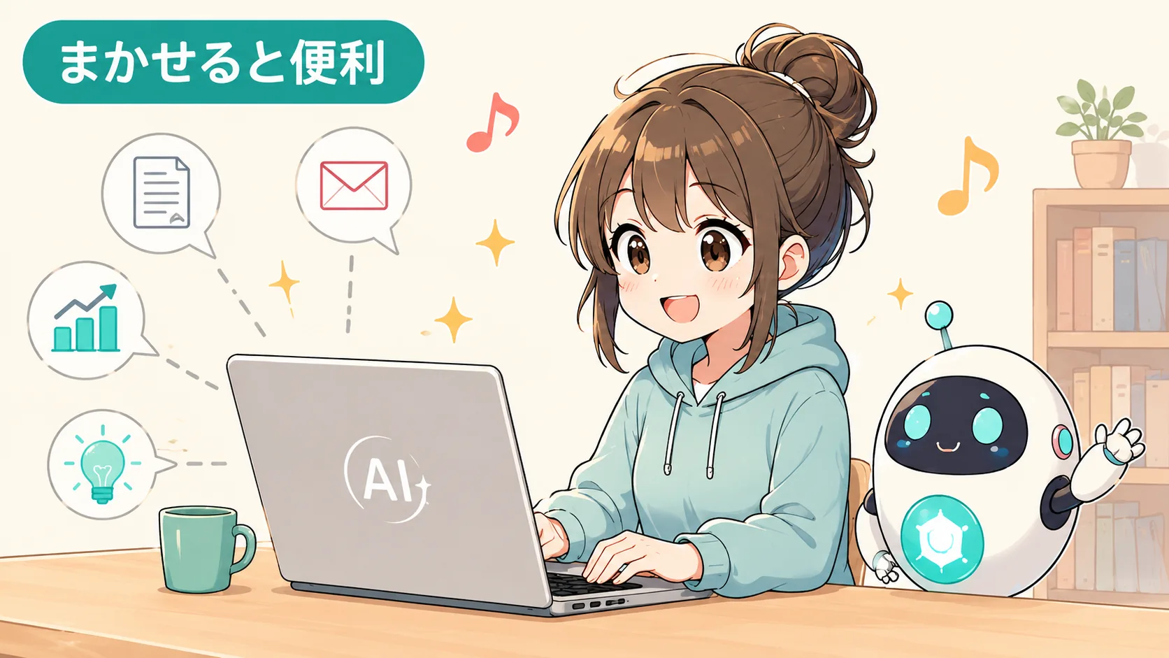 まかせると便利
